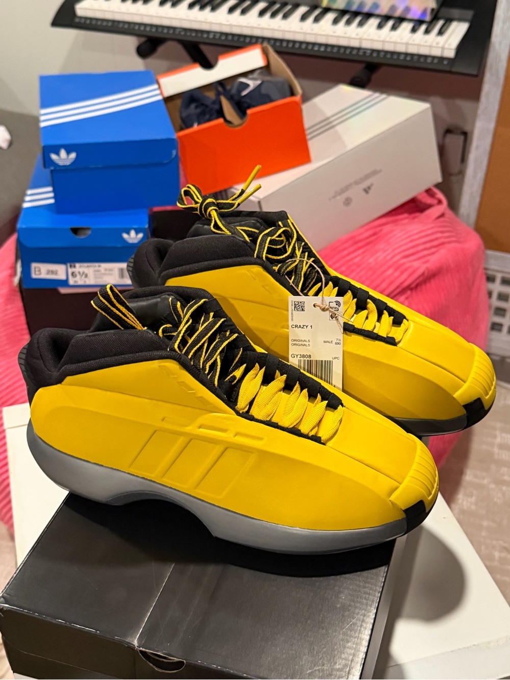 Adidas crazy 1 yellow basketball